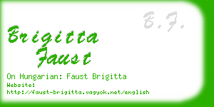 brigitta faust business card